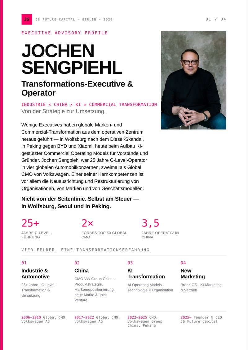 Executive Advisory Profile — Vorschau Seite 1